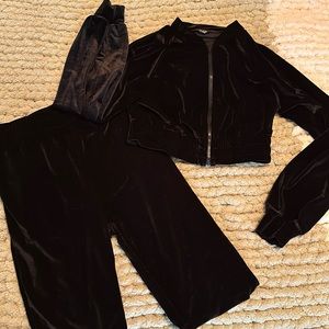 Black Velvet Track Suit